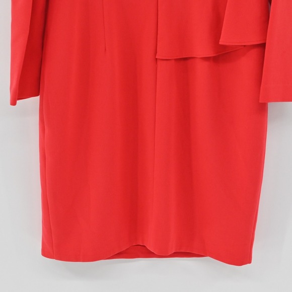 BLACK HALO Tava Dress Size 6‎ Red Glamorous Ruffle Romantic Elegant Mini Sheath - Picture 13 of 13